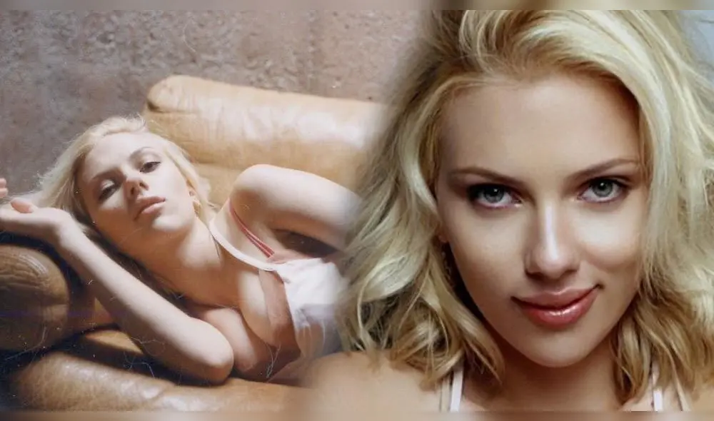 Scarlett Johansson da la espalda y revela sexy parte de su cuerpo