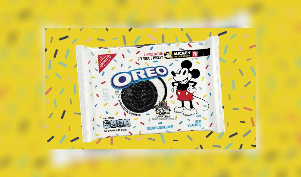 Oreo presenta edición limitada por el 90 aniversario de Mickey Mouse
