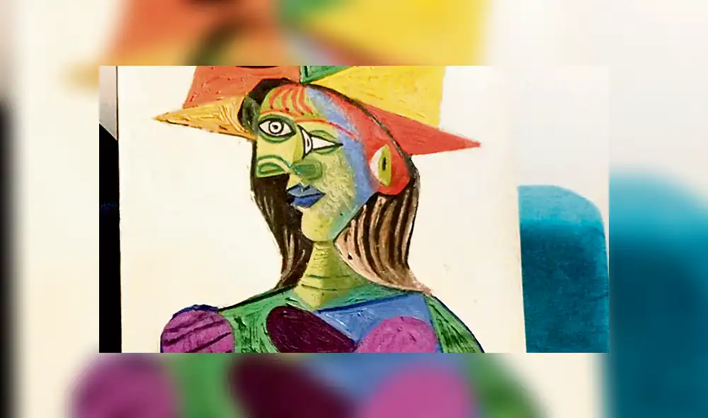 Dañada. “Busto de una mujer”, pintado por Picasso en 1944.