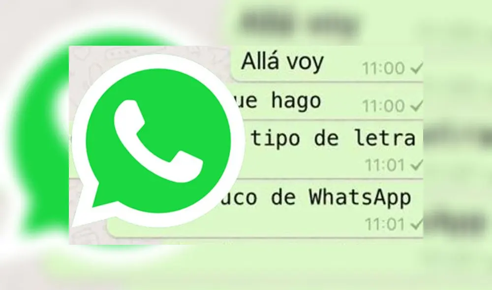 Existe un truco secreto para cambiar el tipo de letra de tus mensajes de WhatsApp. Existe un truco secreto para cambiar el tipo de letra de tus mensajes de WhatsApp.