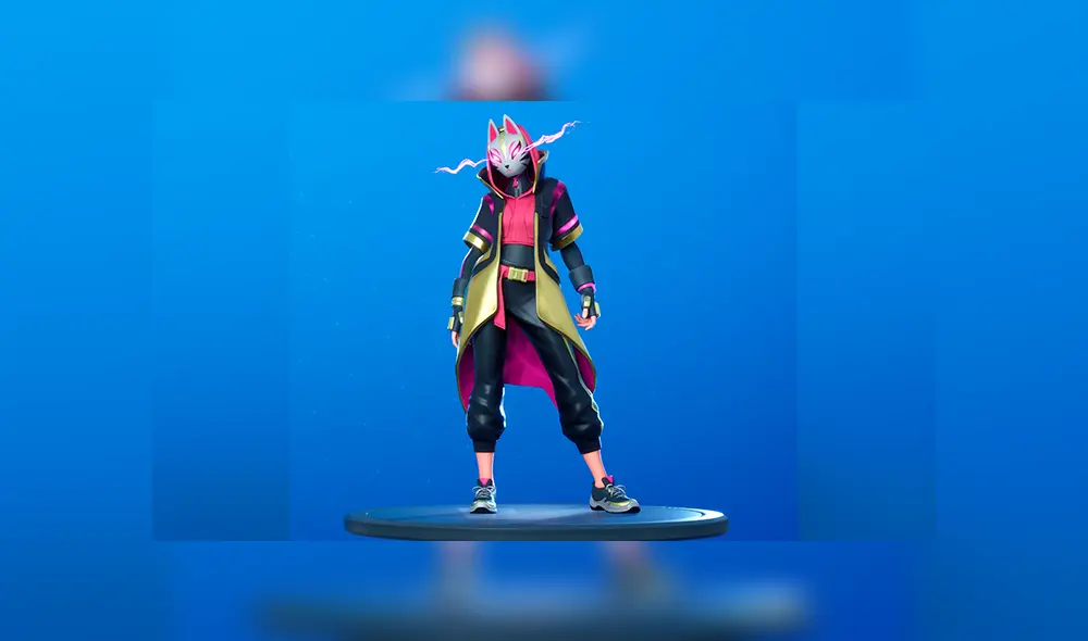 Variante Deriva de la skin Catalizadora de la temporada 10 de Fortnite.