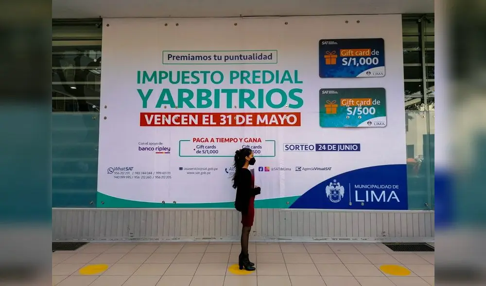 SAT DE LIMA: MÁS DE 180 MIL VECINOS DEBEN PAGAR SEGUNDA CUOTA DE IMPUESTO VEHICULAR, PREDIAL Y ARBITRIOS