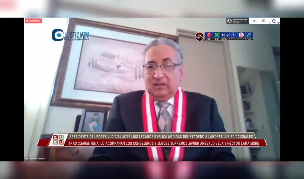 José Luis Lecaros Cornejo, presidente del Poder Judicial José Luis Lecaros Cornejo, presidente del Poder Judicial