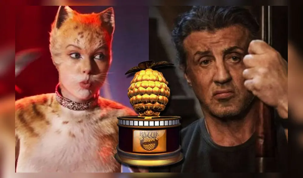 Cats y Rambo arrasaron con los infames premios Razzie.