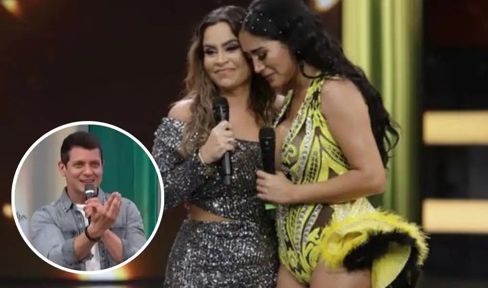 Gino Pesaressi revela qué pasó previo al abrado de Melissa Paredes y Ethel Pozo. Foto: composición LR/ captura de América TV