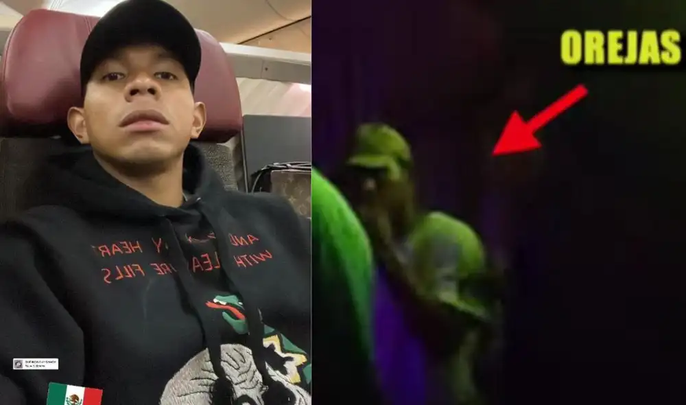 'Oreja' Flores regresa a México a reincorporarse con su equipo después de imágenes en "Magaly TV, La Firme". Foto: Edison ‘Oreja’ Flores/Instagram/Captura ATV