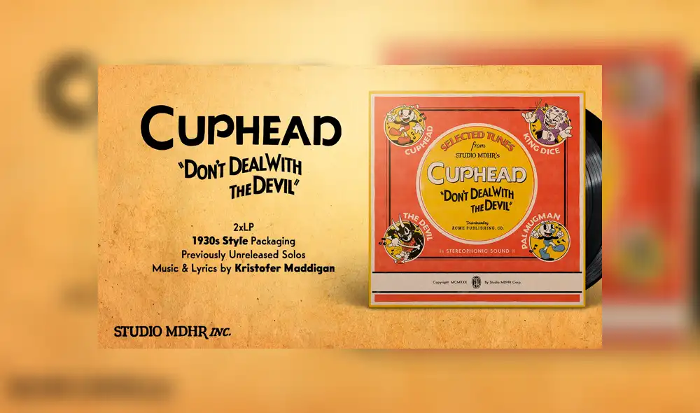 Banda sonora de Cuphead tendrá nueva edición con música exclusiva en 2 discos de vinilo