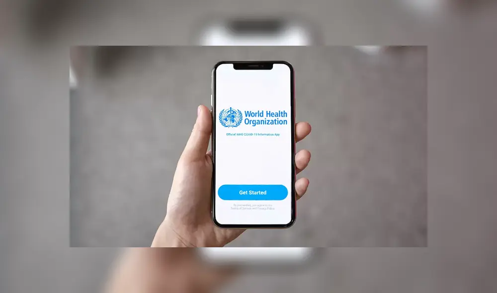 La aplicación de la OMS permitirá a los usuarios detectar síntomas de COVID-19. | Foto: Composición.