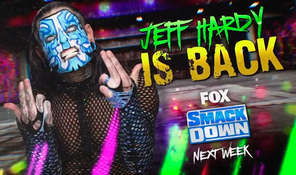 jeff Hardy advierte que quiere ganar el título mundial de WWE otra vez. Foto: WWE jeff Hardy advierte que quiere ganar el título mundial de WWE otra vez. Foto: WWE