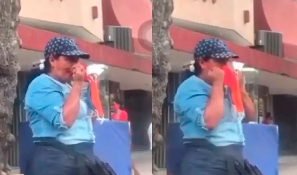 La mujer fue captada en video en Colombia. Su video se hizo viral y luego la Policía local decidió actuar. Foto: difusión La mujer fue captada en video en Colombia. Su video se hizo viral y luego la Policía local decidió actuar. Foto: difusión