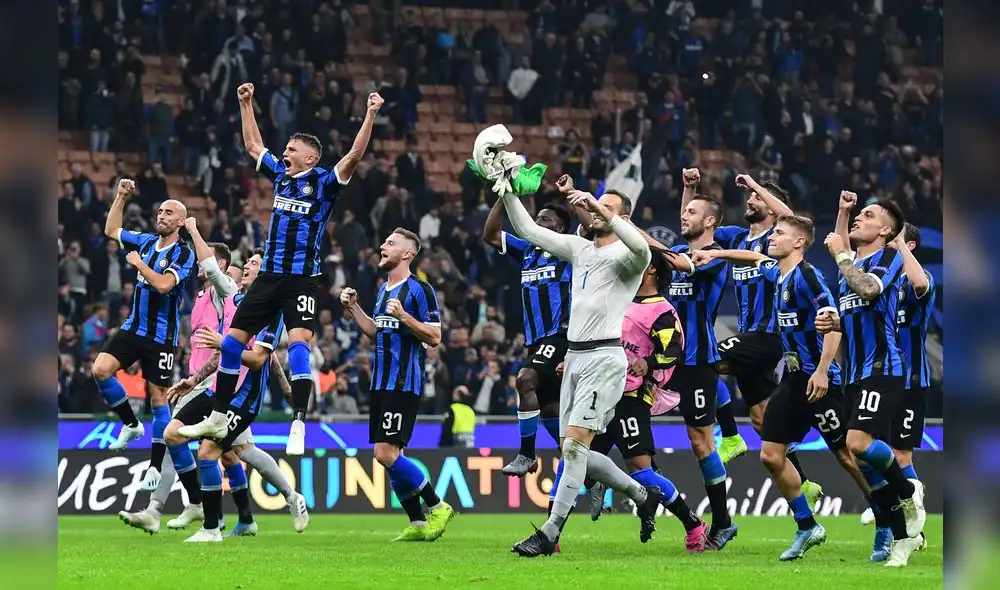 El Inter logró su primera victoria en la presente edición de la Champions League. Foto: AFP. El Inter logró su primera victoria en la presente edición de la Champions League. Foto: AFP.