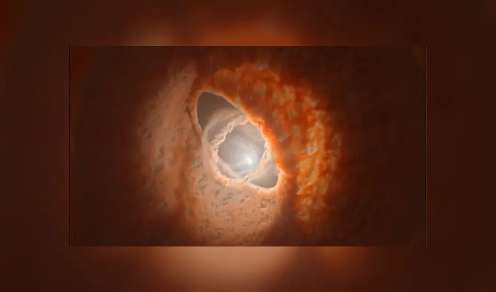 Animación del sistema GW Orionis realizada con las observaciones de ALMA y VLT. Fuente: ESO.