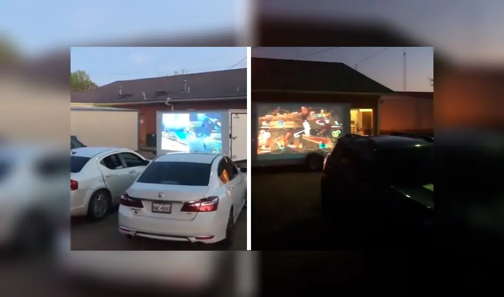 Biblioteca organizó un "evento gamin de distanciamiento social" al aire libre en Texas, Estados Unidos.