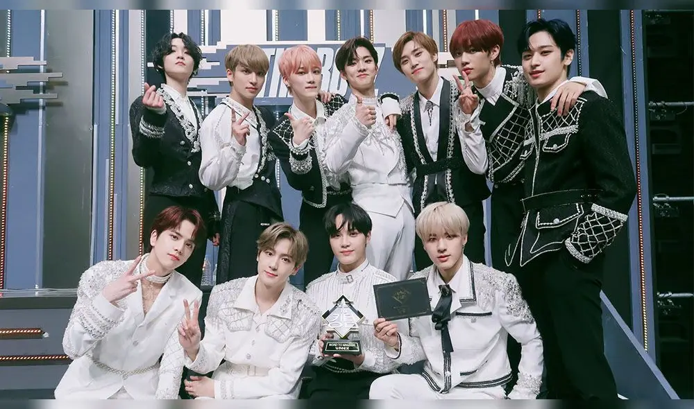 The Boyz tras obtener el primer lugar de Road to kingdom. Foto: Cre.Ker