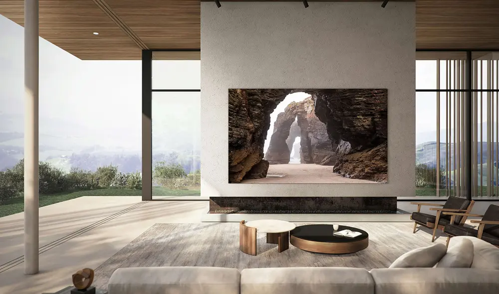 Cómo lucirá el televisor en interiores. Foto: Samsung