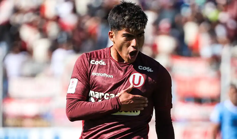 Jordan Guivin anotó el 1-0 de Univesitario sobre ADT y se está quedando con el triunfo en Tarma. Foto: Universitario