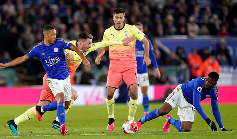 Manchester City enfrenta a Leicester City por la Premier League. Manchester City enfrenta a Leicester City por la Premier League.