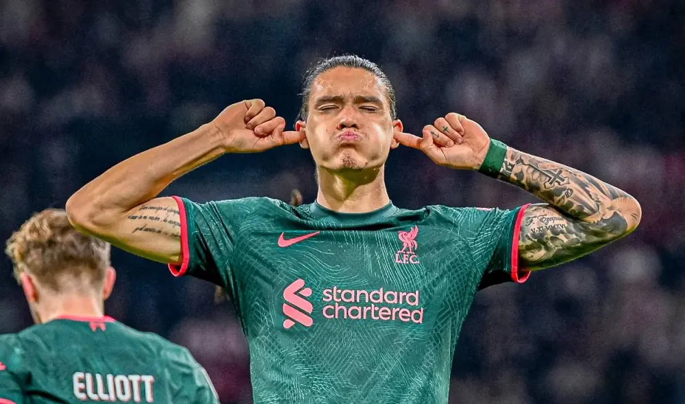 Darwin Núñez lleva anotados ocho goles con la camiseta del Liverpool. Foto: EFE Darwin Núñez lleva anotados ocho goles con la camiseta del Liverpool. Foto: EFE