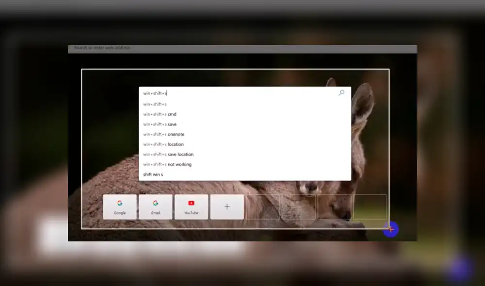 El pantallazo se guarda como imagen, ya no debes abrir ningún programa adicional. Foto: Captura / YouTube.