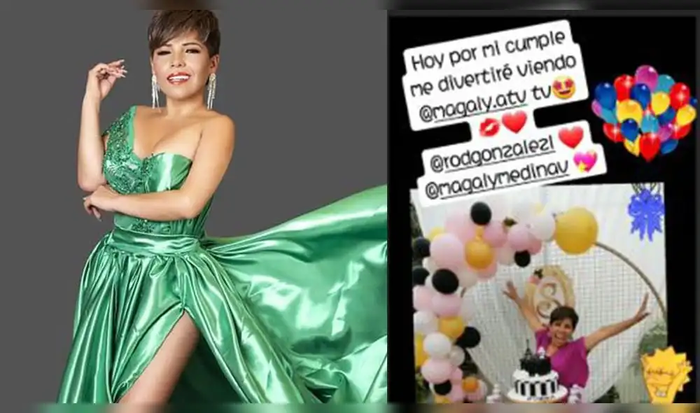 Susan Ochoa: "Hoy por mi cumple me divertiré viendo a Magaly Medina y Rodrigo González". Foto: Composición. Susan Ochoa: "Hoy por mi cumple me divertiré viendo a Magaly Medina y Rodrigo González". Foto: Composición.