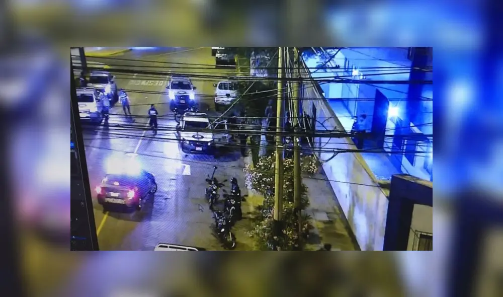 Serenos encontraron dentro de institución educativa a sujeto que se identificó como Alexander Dionicio Fuentes. (Foto: Captura de video / Jesús María)