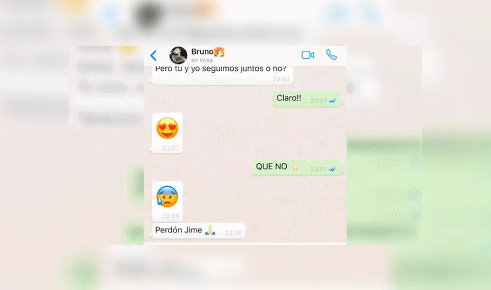 WhatsApp: Joven totalmente ebrio termina revelando oscuro secreto a su novia [FOTOS]