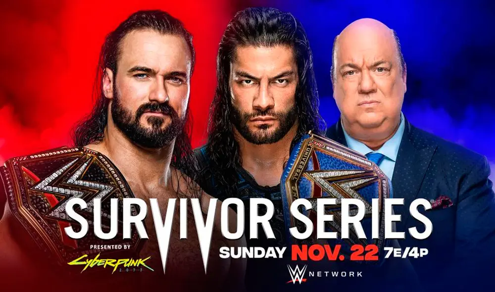 Drew McIntyre vs. Roman Reigns en Survivor Series 2020. Foto: WWE