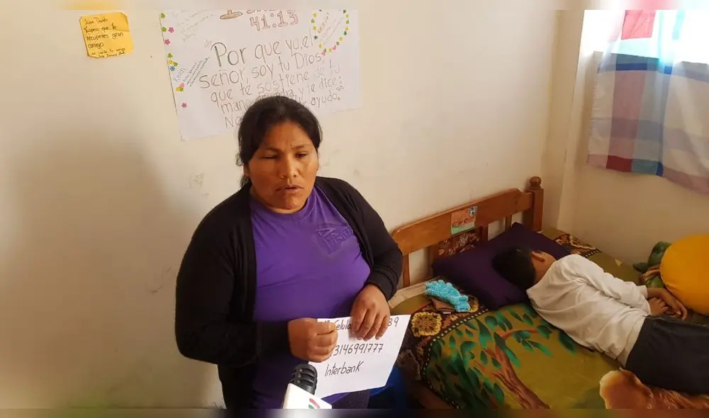 Tacna: madre busca ayuda para su hijo de 12 años que sufre cáncer