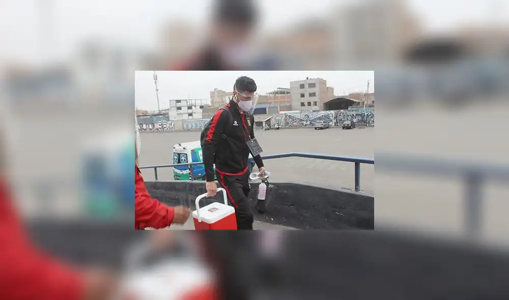 Llegada de los jugadores de Melgar a "Matute" con los protocolos de salud