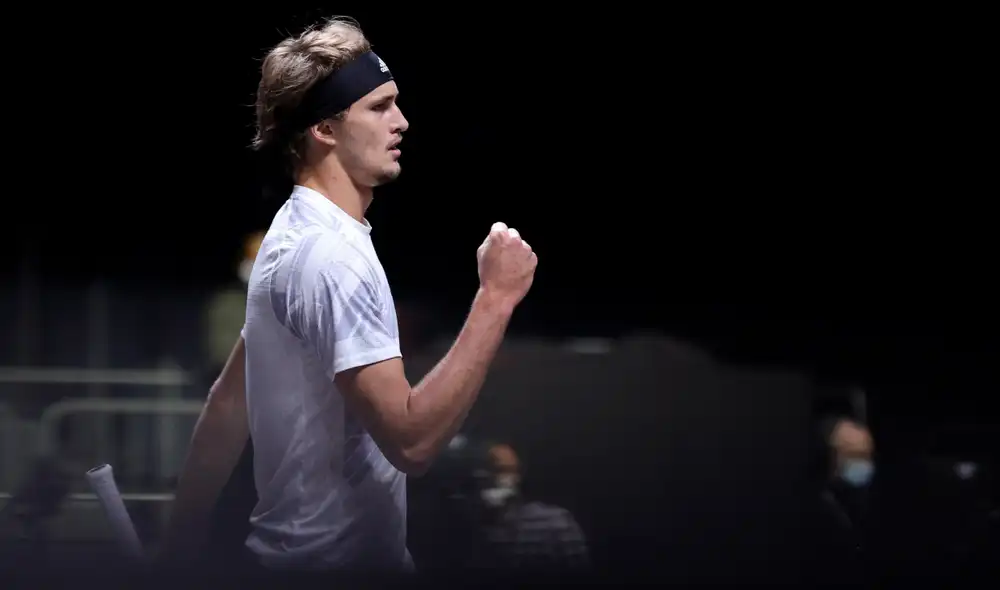 Zverev ganó los dos sets. Foto: EFE