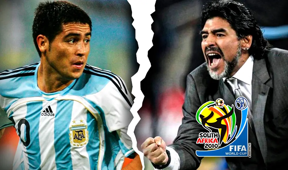 ¿Por qué Juan Román Riquelme no quiso al Mundial de Sudáfrica 2010? La razón detrás de esta difícil decisión se debió a una pelea con Diego Armando Maradona. Foto: composición de Gerson Cardoso/LR/El Destape/The Sun ¿Por qué Juan Román Riquelme no quiso al Mundial de Sudáfrica 2010? La razón detrás de esta difícil decisión se debió a una pelea con Diego Armando Maradona. Foto: composición de Gerson Cardoso/LR/El Destape/The Sun