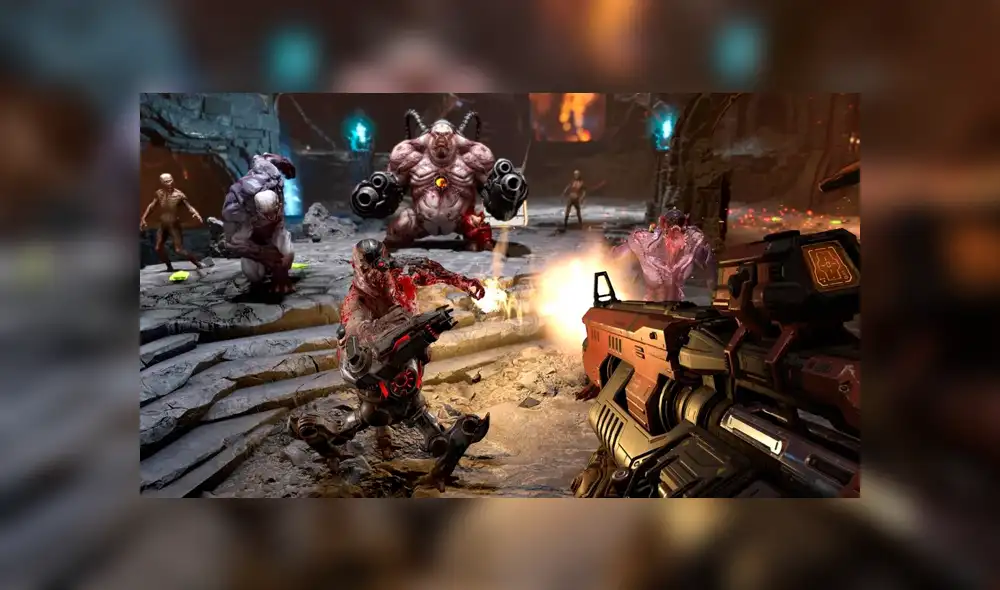 Id Software muestra nuevo gameplay de DOOM Eternal en Quakecon 2019.