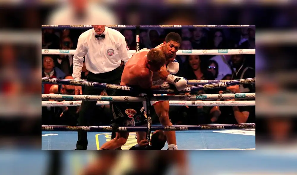 El impactante nocaut que logró Anthony Joshua para vencer a Alexander Povetkin [VIDEO]