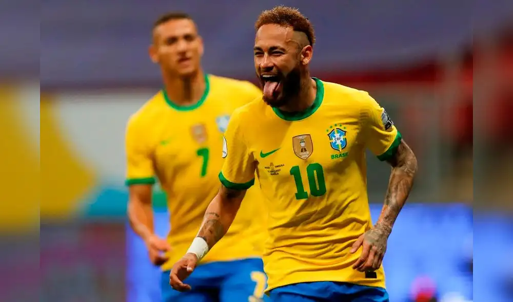 Neymar comandará el ataque brasileño en el cotejo contra Perú. Foto: Conmebol