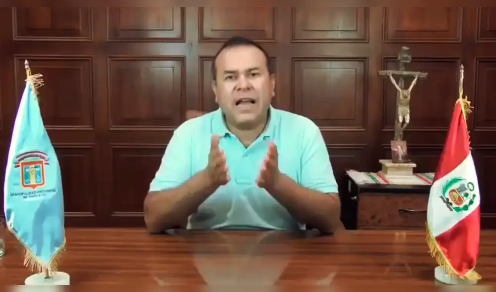 Alcalde de Chiclayo envía mensaje a ciudadanos.