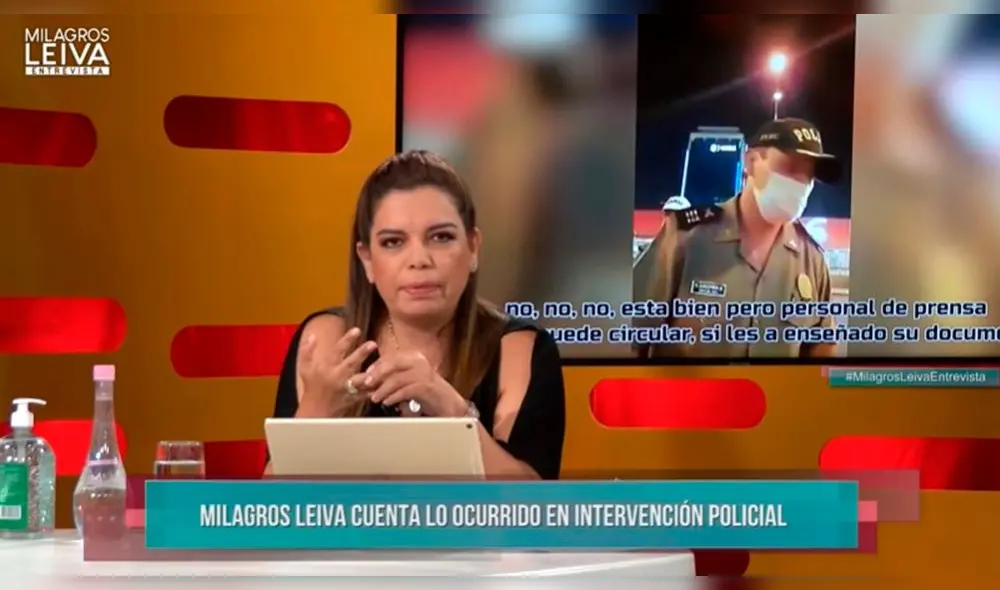 Laura Borlini criticó a Miagros Leiva por incidente tras detención durante toque de queda. Foto: Captura Laura Borlini criticó a Miagros Leiva por incidente tras detención durante toque de queda. Foto: Captura