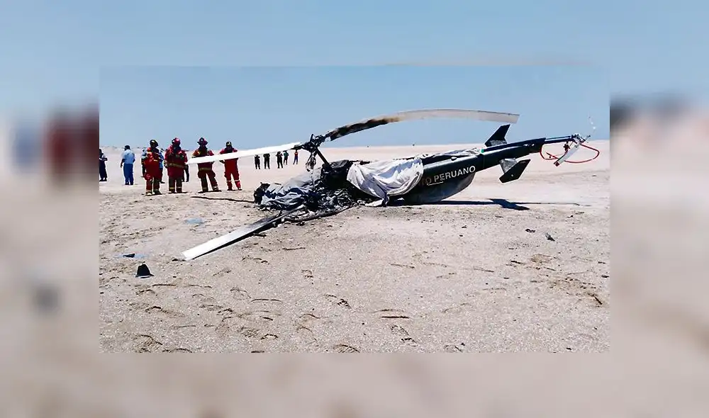 Coronel y teniente del Ejército mueren al caer helicóptero de instrucción en Ilo