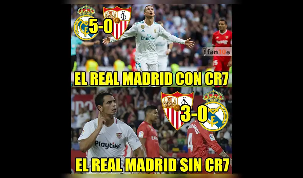 Vía Facebook, memes se burlan de derrota del Real Madrid ante Sevilla [FOTOS]