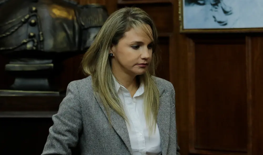 Luciana León, con militancia suspendida en el Apra, según Chirinos. Foto: John Reyes.