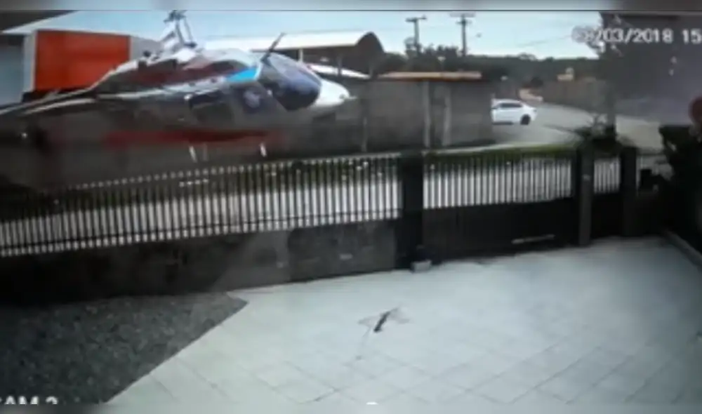 YouTube: ladrones roban helicóptero para rescatar a un preso y mueren en accidente [VIDEO]