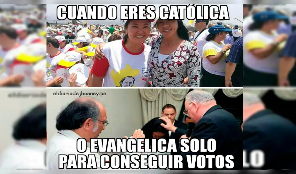 Vía Facebook: Keiko Fujimori es criticada por su "doble" postura religiosa [FOTO]