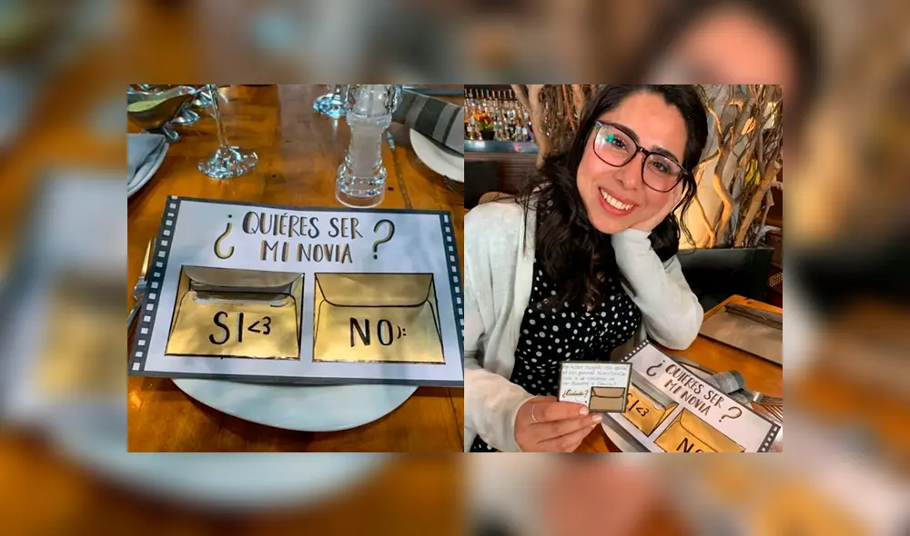 Desliza a la izquierda para ver más detalles sobre la romántica propuesta. (Foto: captura) Desliza a la izquierda para ver más detalles sobre la romántica propuesta. (Foto: captura)