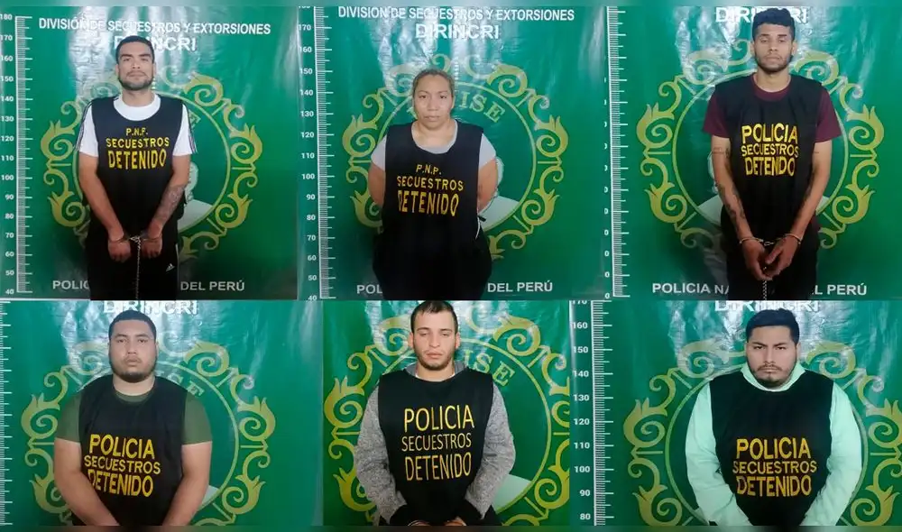 Delincuentes pertenecerían a  ‘Los Pargos del tren de Aragua’. Foto: PNP