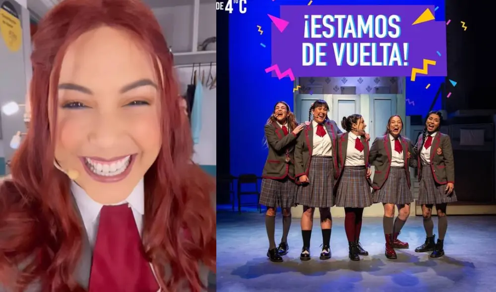 Natalia Salas emocionada por el retorno de "Las chicas del 4TO C". Foto: composición/ Natalia Salas/ Instagram/ Los Productores/ Instagram