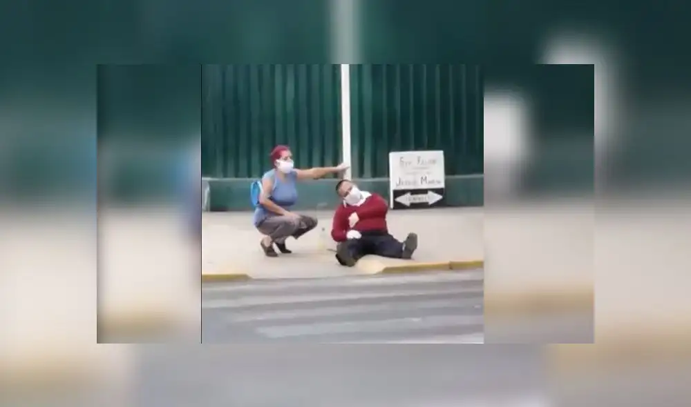 Según los serenos del distrito, el hombre manifestó tener COVID-19. (Foto: Captura de video) Según los serenos del distrito, el hombre manifestó tener COVID-19. (Foto: Captura de video)