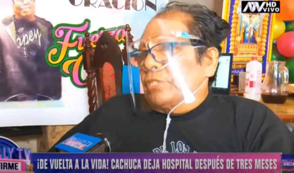 'Cachuca', vocalista de Los Mojarras, declara para Magaly TV, la firme. Foto: captura ATV 'Cachuca', vocalista de Los Mojarras, declara para Magaly TV, la firme. Foto: captura ATV