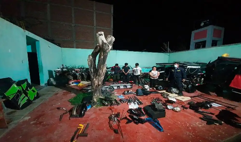 Intervienen a cuatro personas acusado de presunto robo y receptación. (Foto: Policía Nacional) Intervienen a cuatro personas acusado de presunto robo y receptación. (Foto: Policía Nacional)