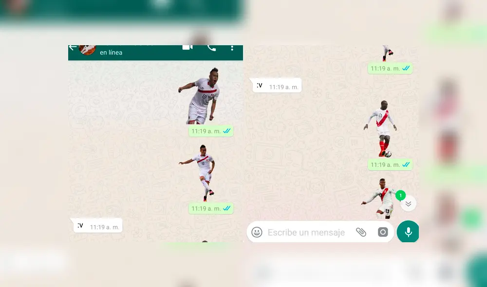 Vía WhatsApp: conoce cómo obtener los stickers de la selección peruana que causa furor en los hinchas [FOTOS]