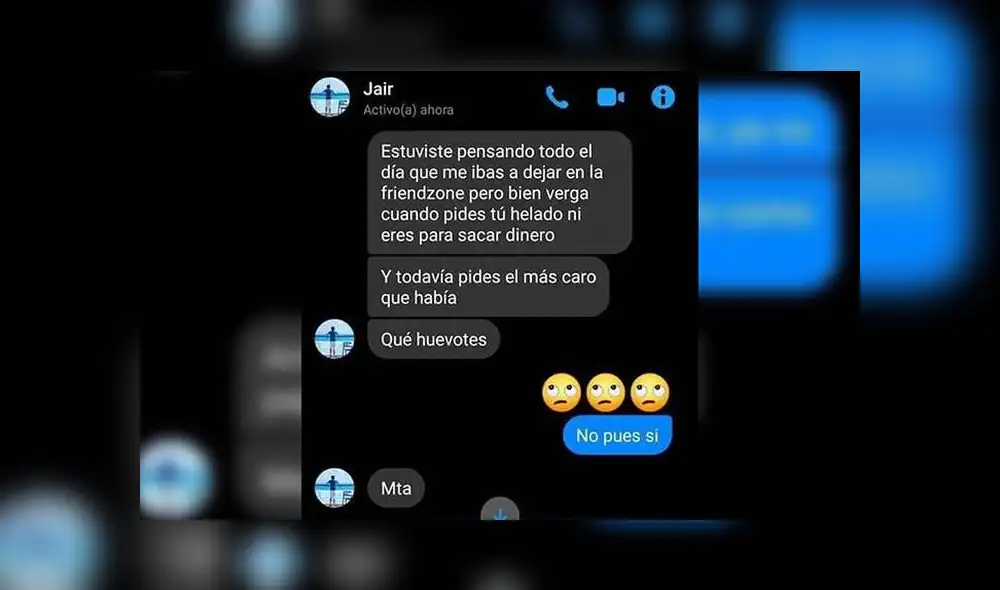Facebook Messenger: Lo mandan a la 'friendzone' y se venga cobrándole la cuenta de la cita [FOTOS]