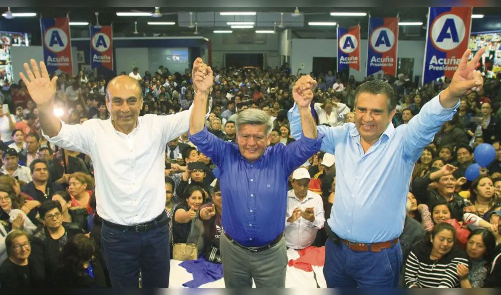 Acuña resalta triunfo en dos regiones y espera ganar en otras seis